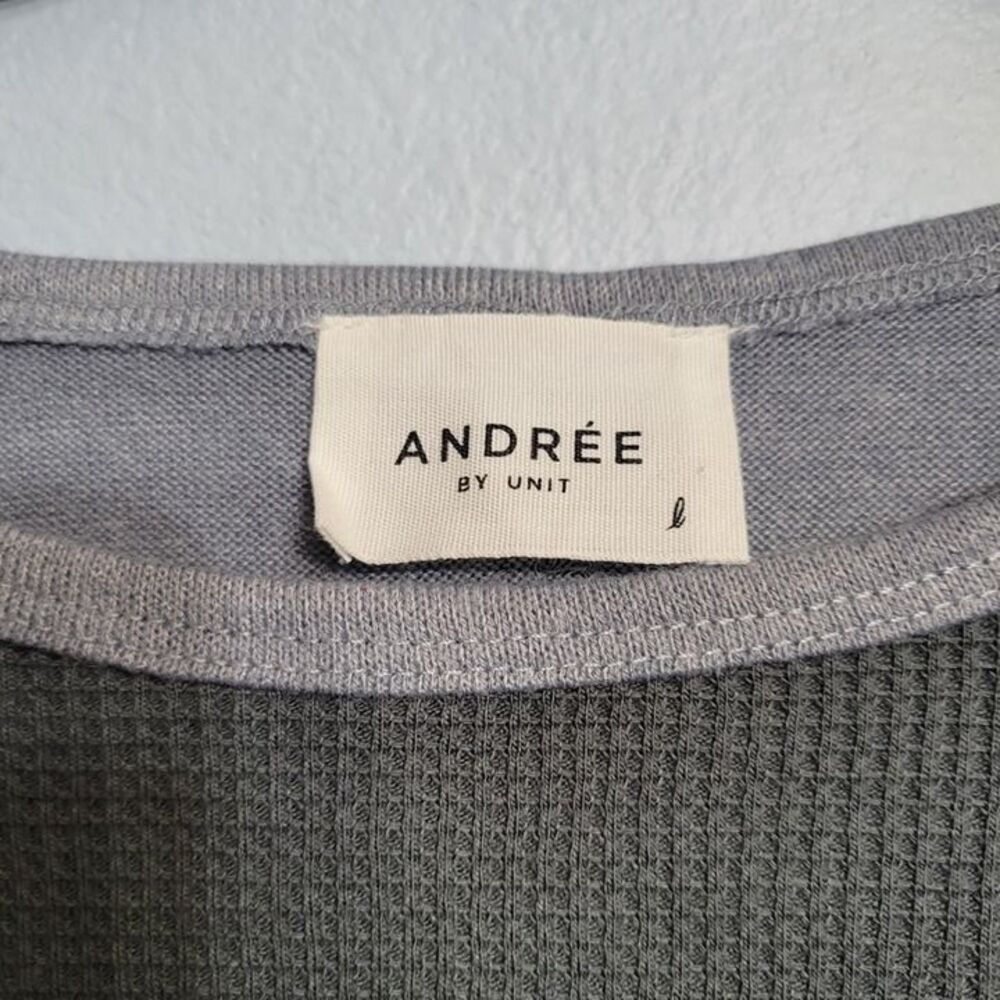 Andree By Unit Color Block Boxy Slouchy Waffle Kn… - image 3
